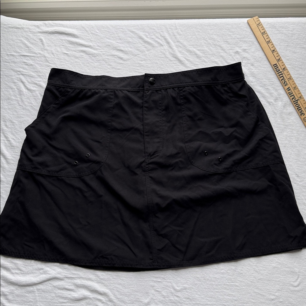 Maxine Of Hollywood woven board skirt, Black Swim Skort Women’s Size 14
